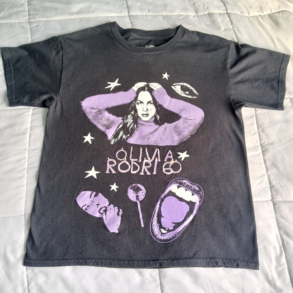 Kids Graphic Tee - Black and Purple